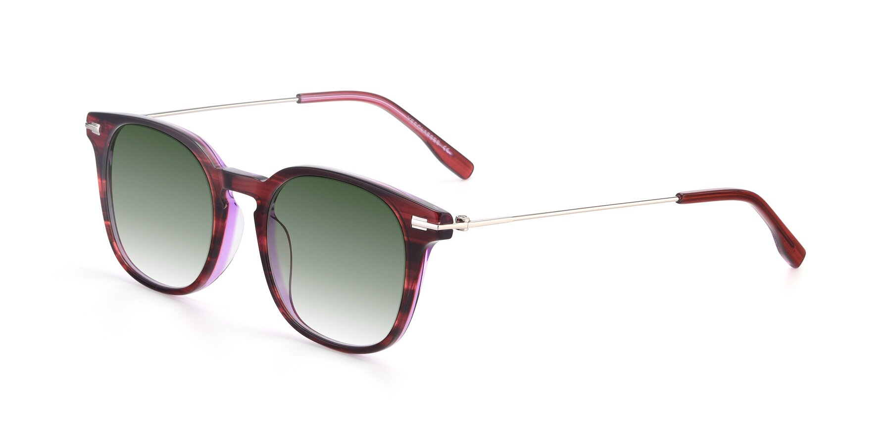 Angle of 17711 in Wine with Green Gradient Lenses