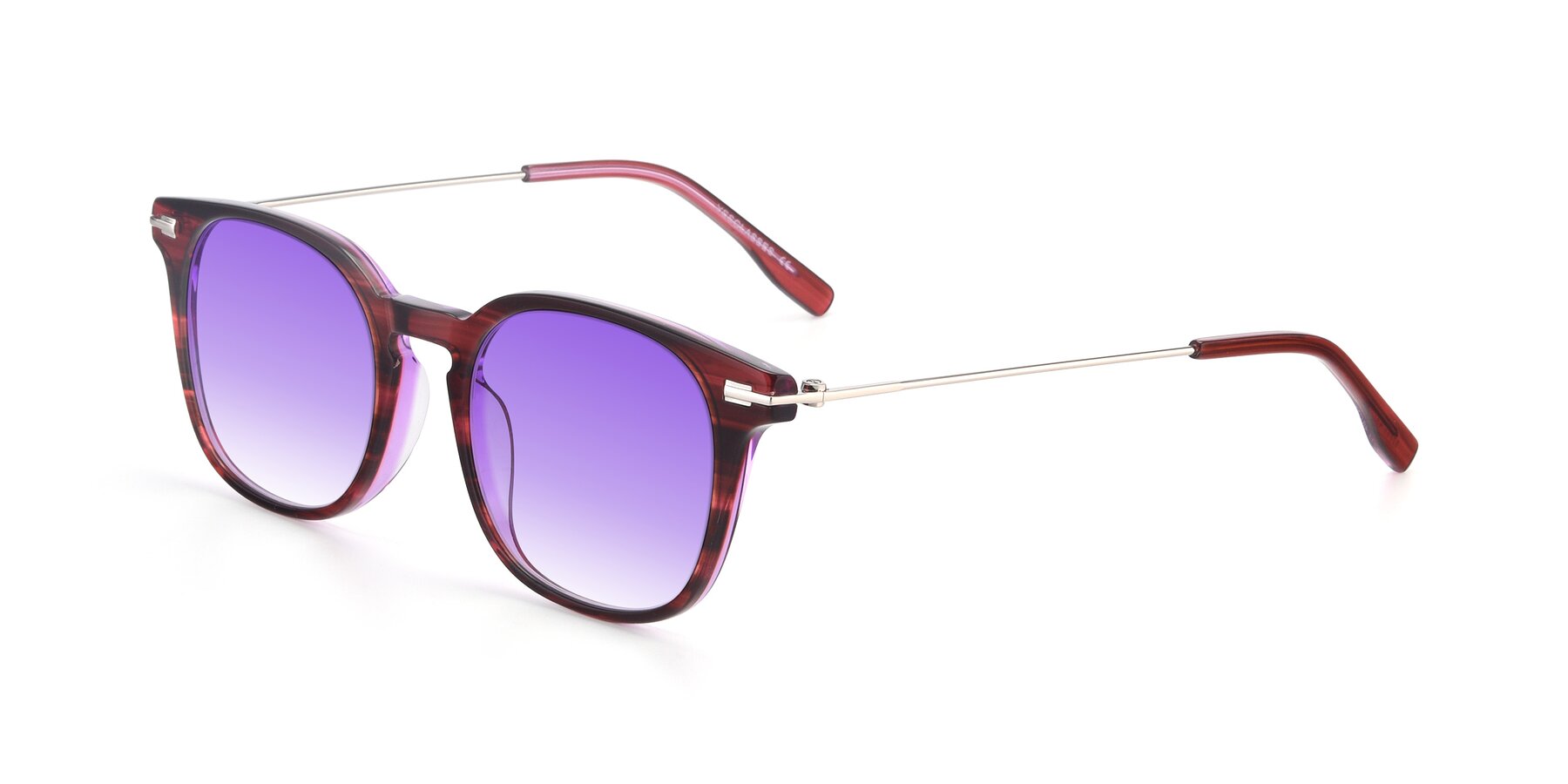 Angle of 17711 in Wine with Purple Gradient Lenses