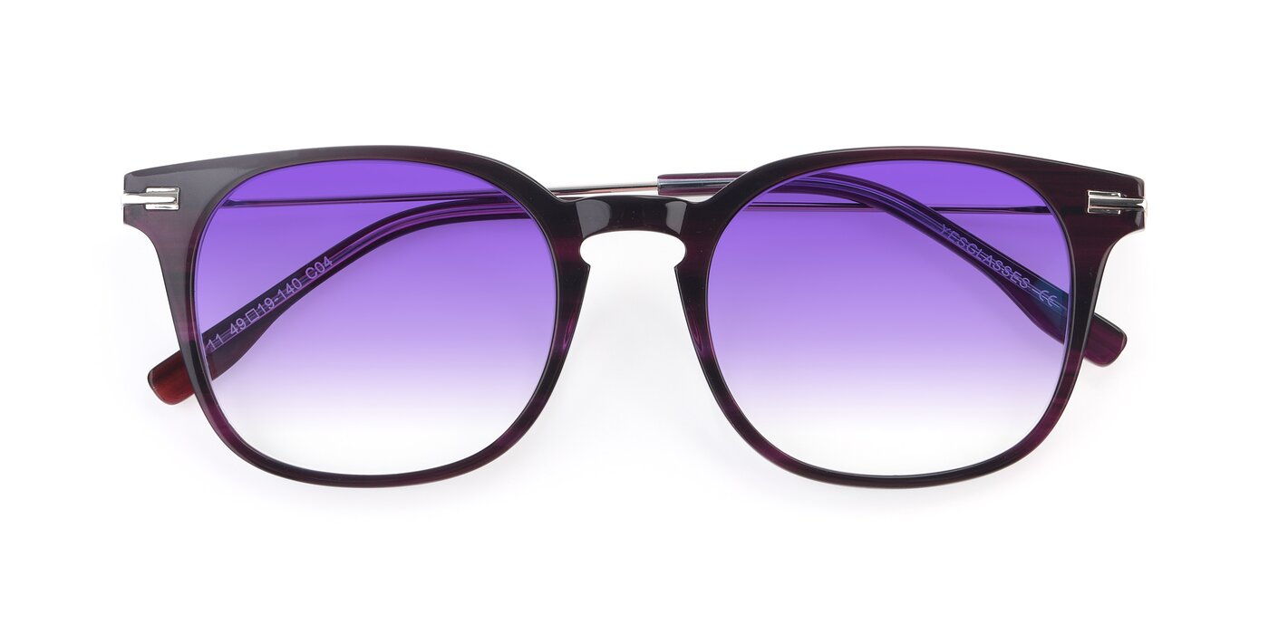 17711 - Dark Purple Gradient Sunglasses