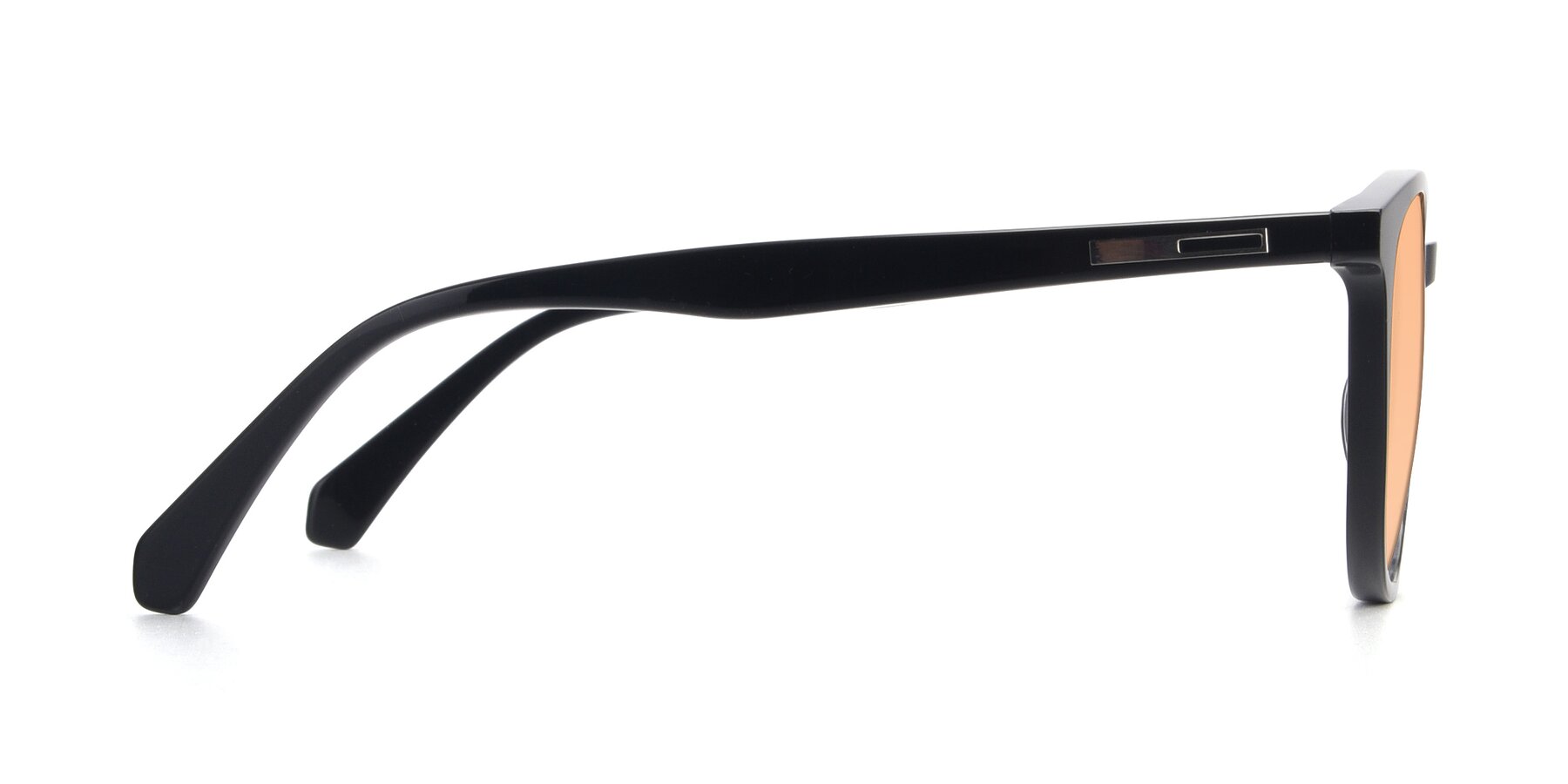 Side of 17721 in Black with Light Orange Tinted Lenses