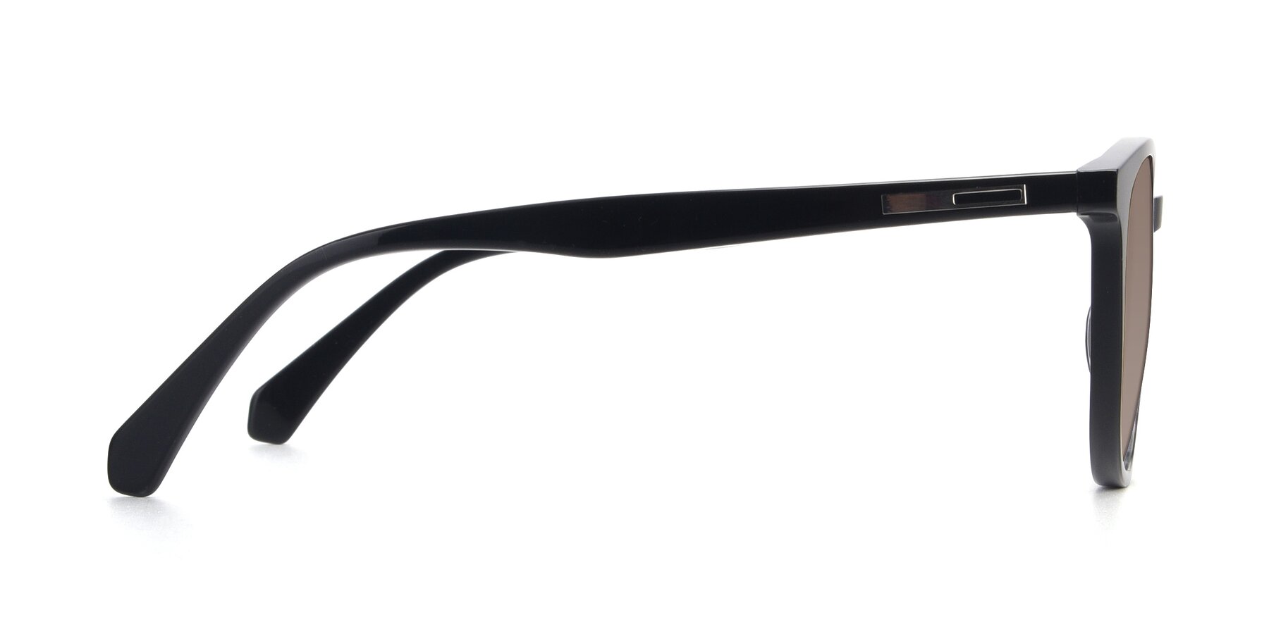 Side of 17721 in Black with Medium Brown Tinted Lenses