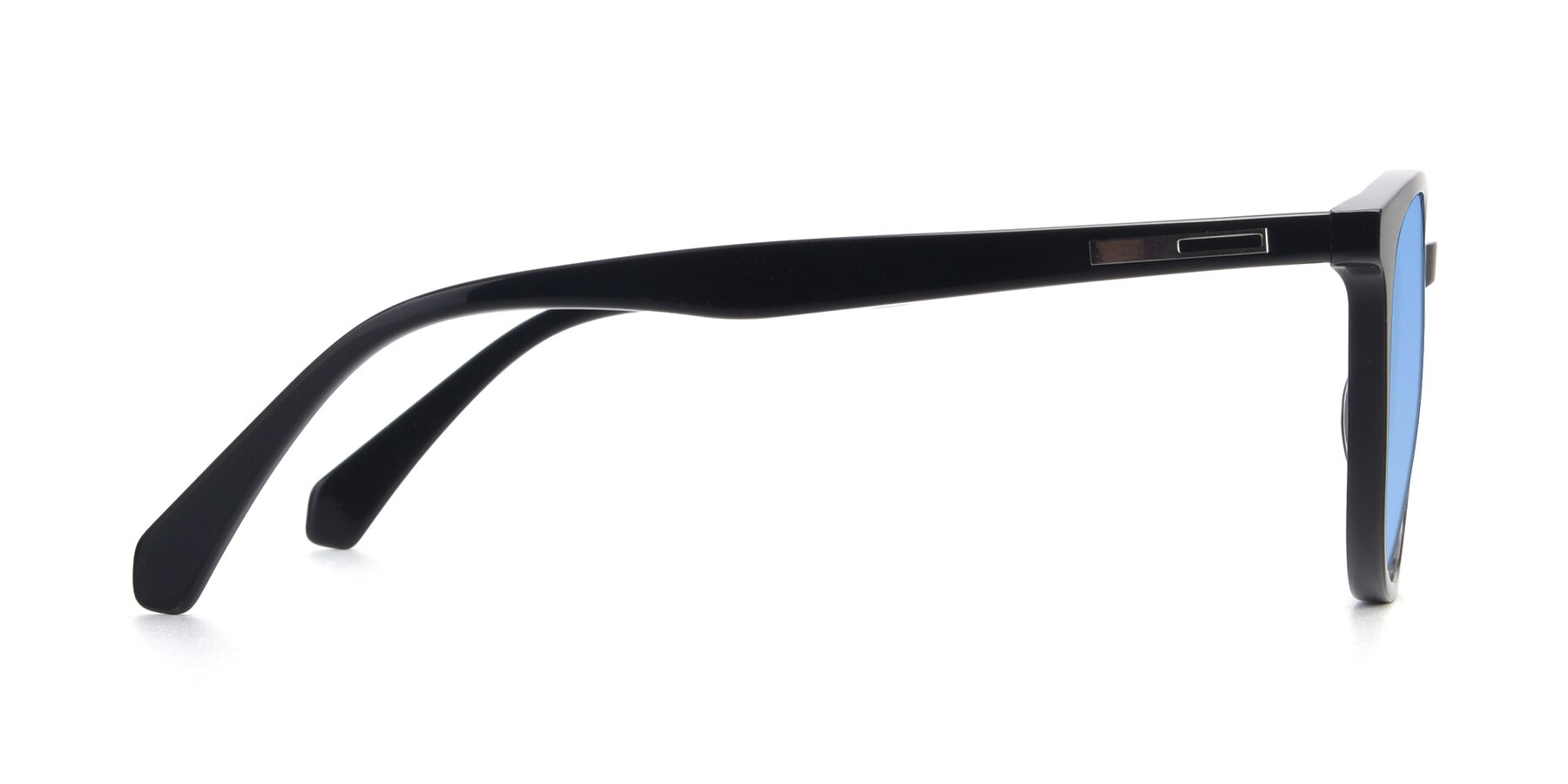 Side of 17721 in Black with Medium Blue Tinted Lenses