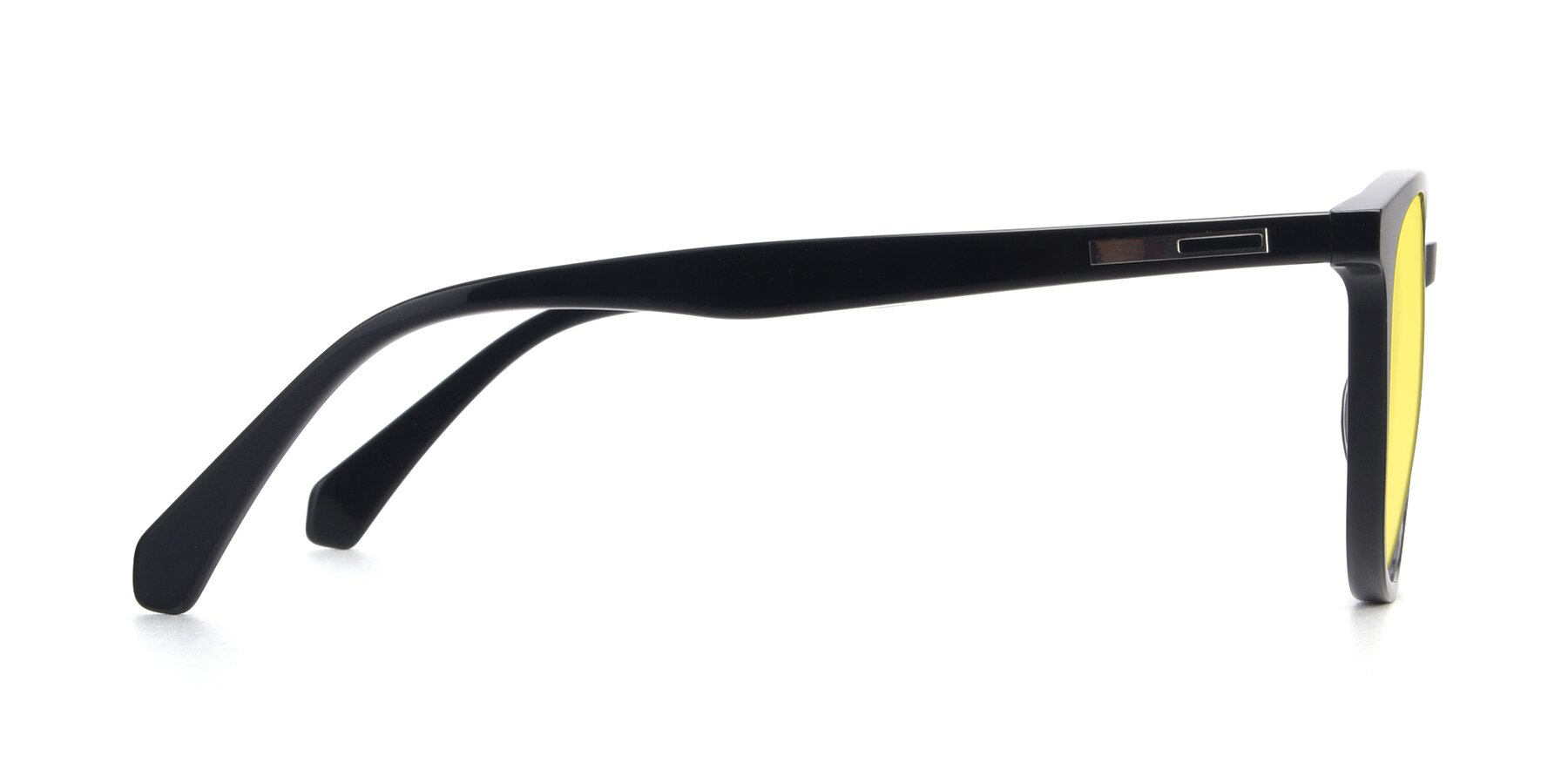 Side of 17721 in Black with Medium Yellow Tinted Lenses