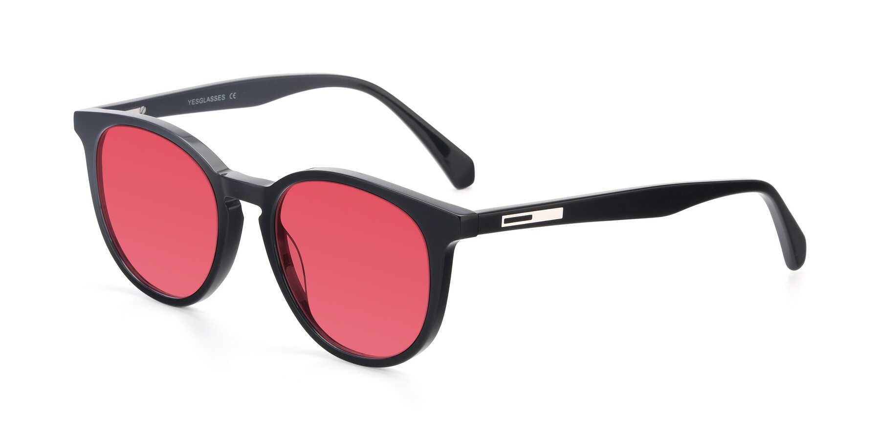 Angle of 17721 in Black with Red Tinted Lenses