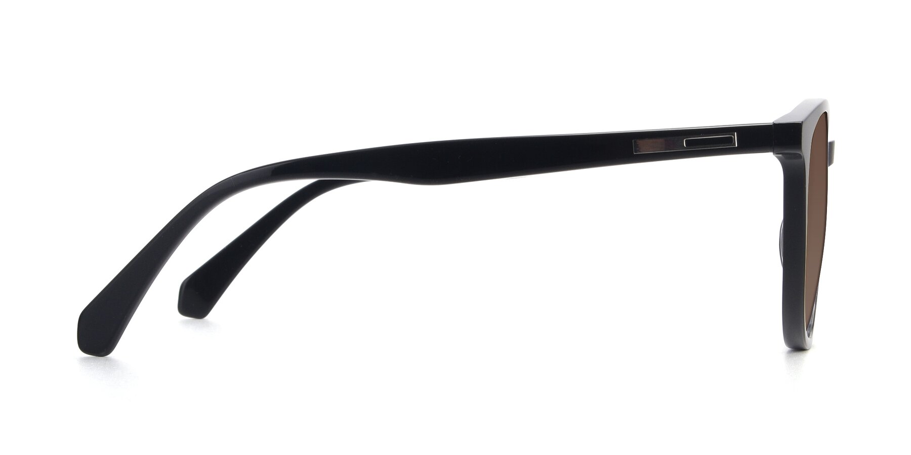 Side of 17721 in Black with Brown Tinted Lenses