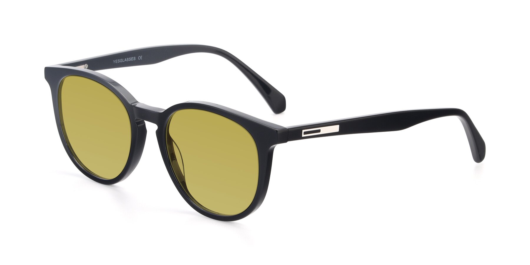 Angle of 17721 in Black with Champagne Tinted Lenses