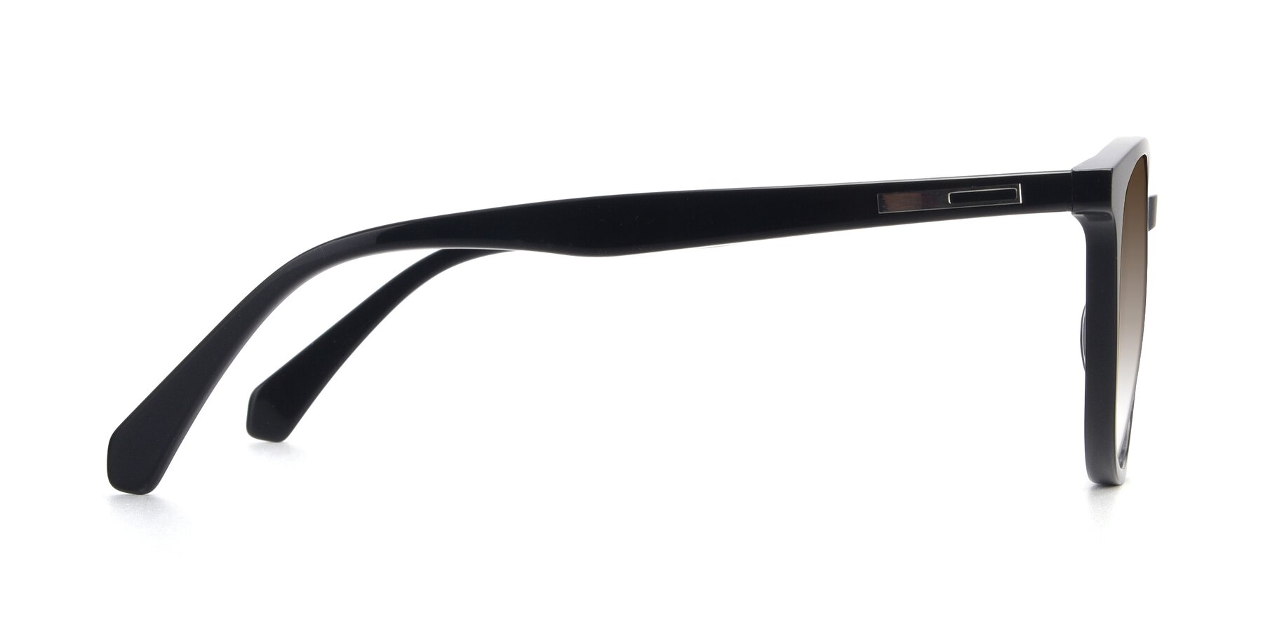 Side of 17721 in Black with Brown Gradient Lenses