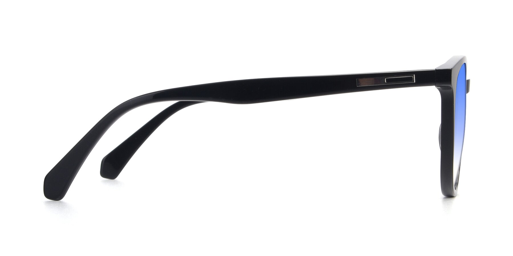 Side of 17721 in Black with Blue Gradient Lenses