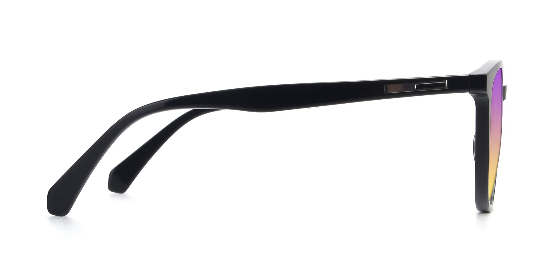 Side of 17721 in Black with Purple / Yellow Gradient Lenses