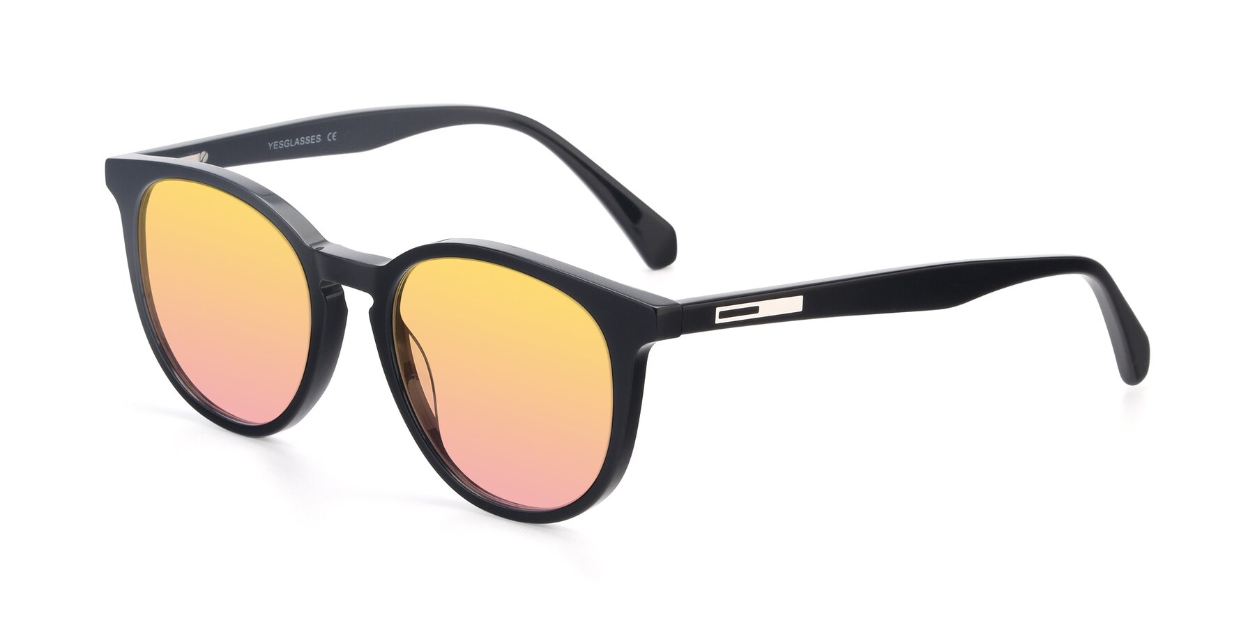 Angle of 17721 in Black with Yellow / Pink Gradient Lenses