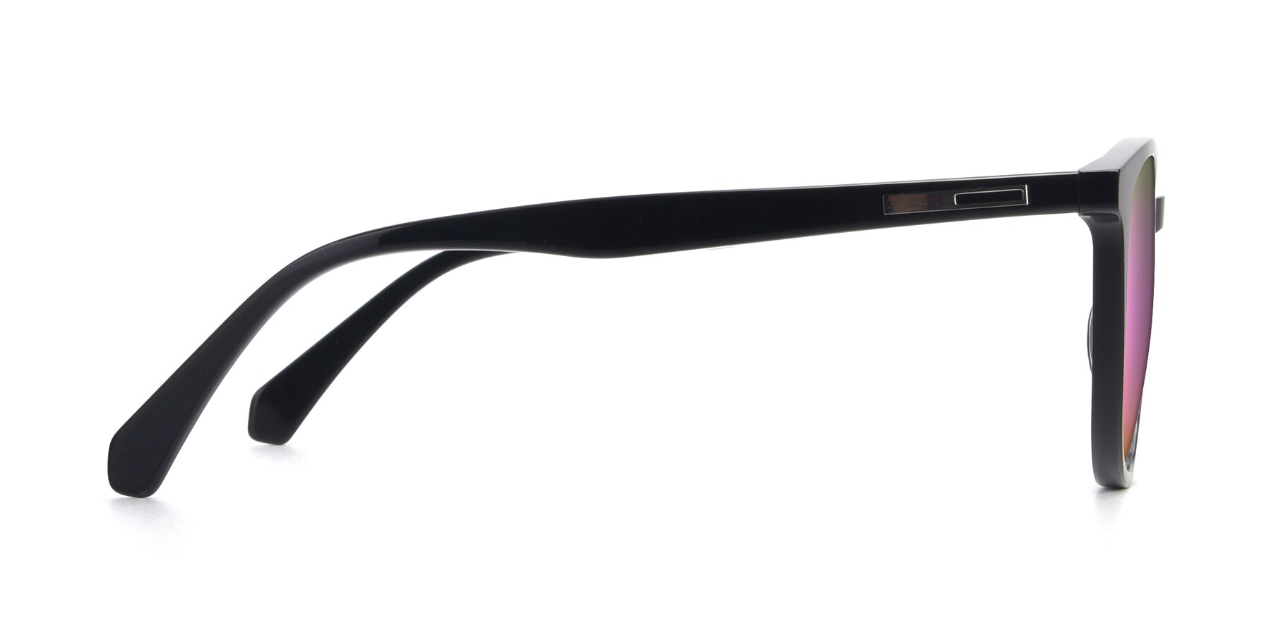 Side of 17721 in Black with Pink Mirrored Lenses