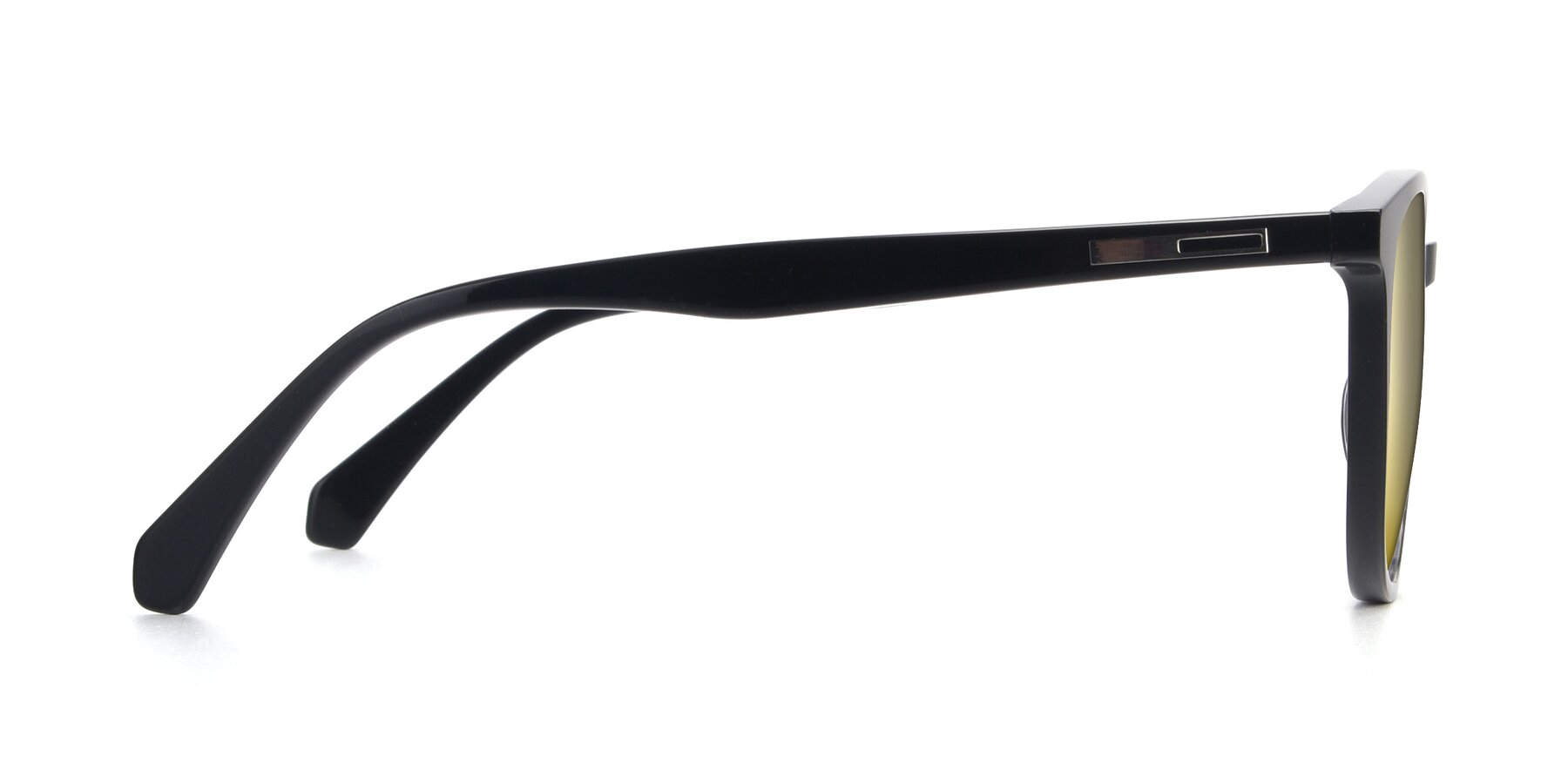 Side of 17721 in Black with Gold Mirrored Lenses