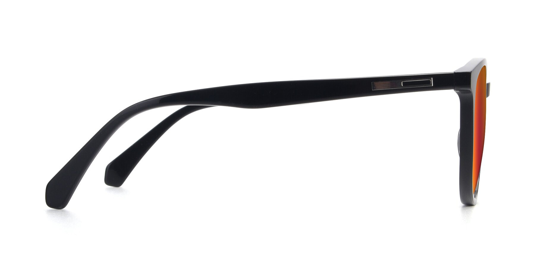 Side of 17721 in Black with Red Gold Mirrored Lenses