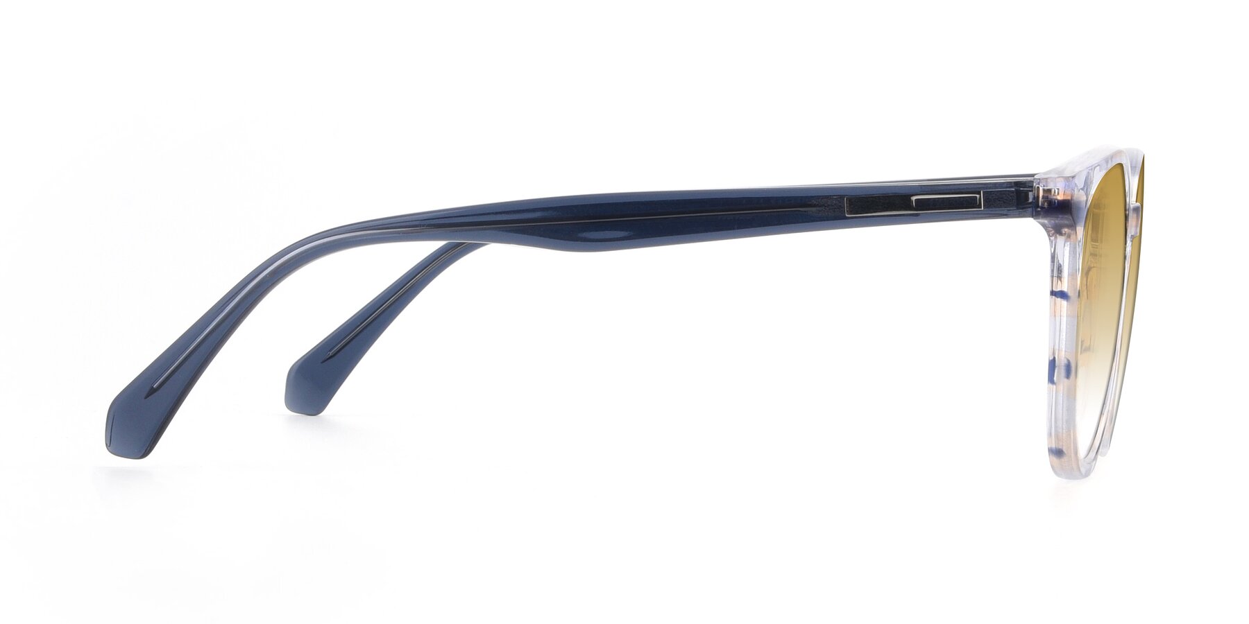 Side of 17721 in Stripe Blue with Champagne Gradient Lenses