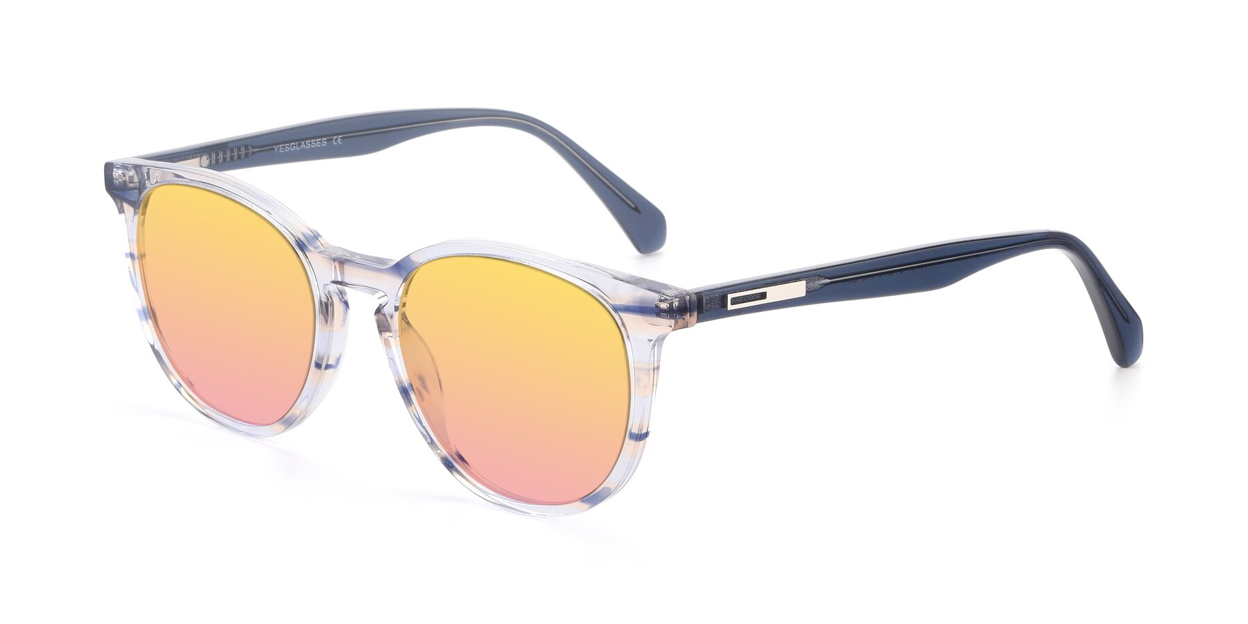Angle of 17721 in Stripe Blue with Yellow / Pink Gradient Lenses