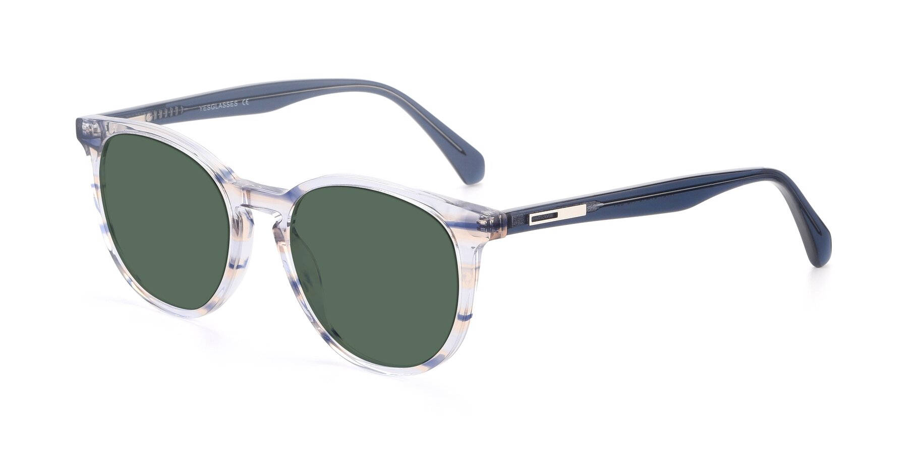 Angle of 17721 in Stripe Blue with Green Polarized Lenses