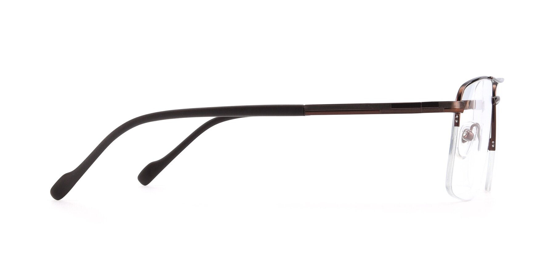 Side of 19013 in Bronze with Clear Reading Eyeglass Lenses