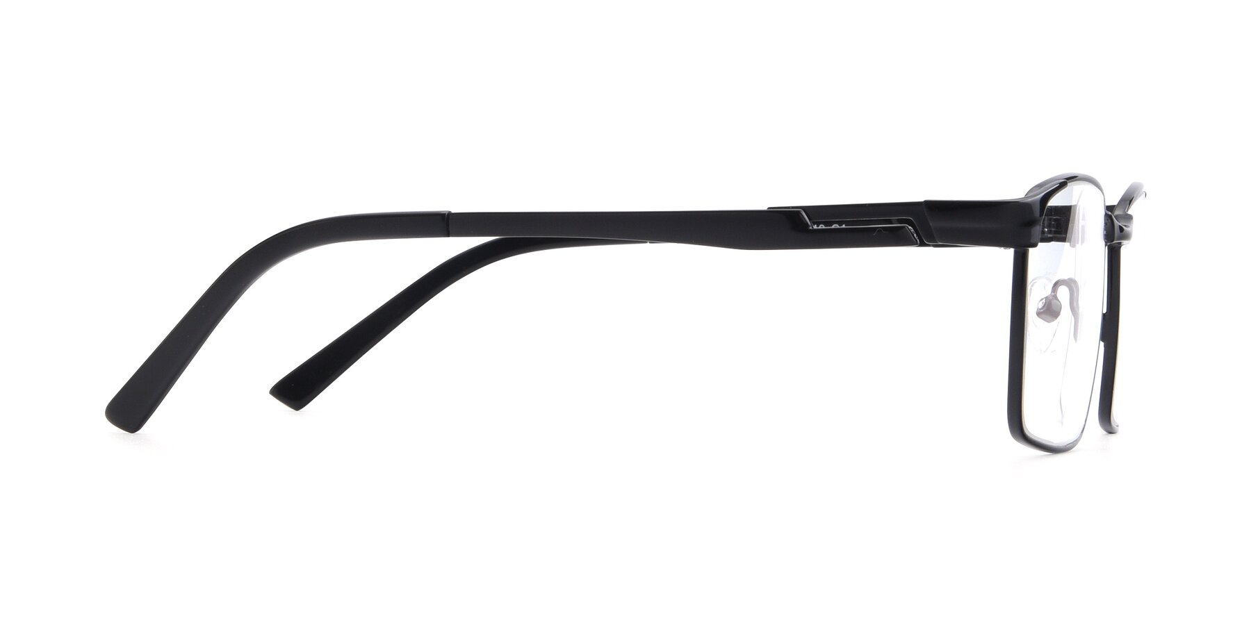 Side of 19021 in Black with Clear Reading Eyeglass Lenses