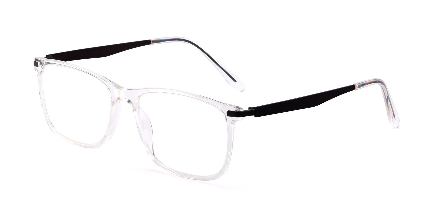 Angle of T002 in Clear with Clear Reading Eyeglass Lenses