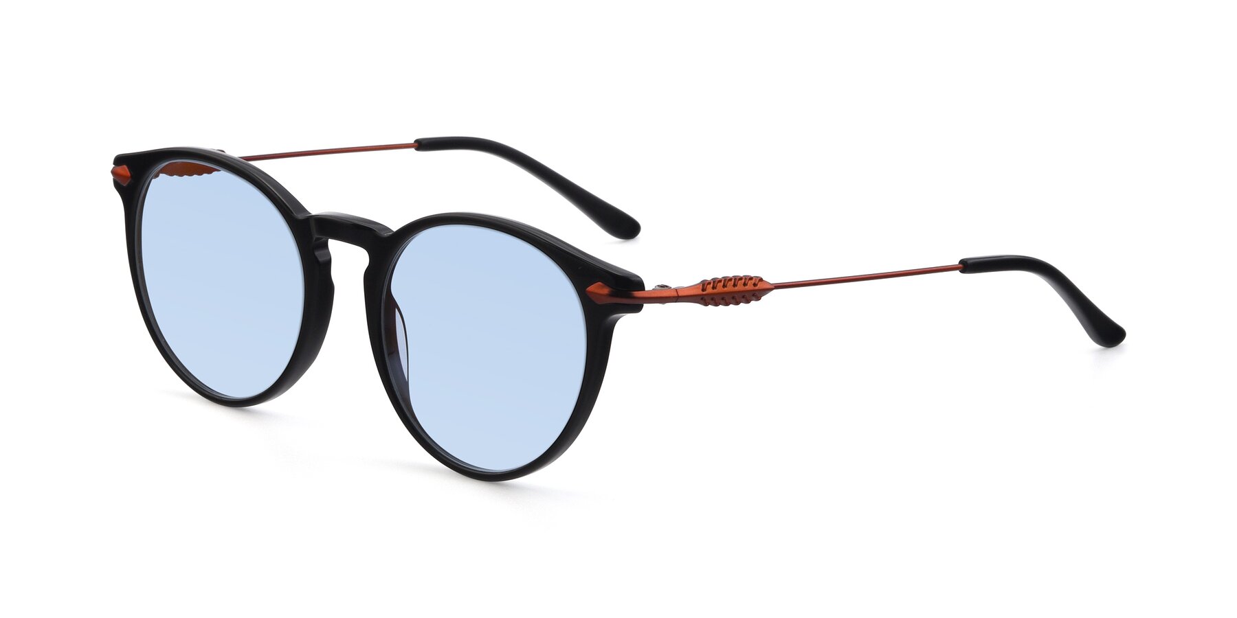 Angle of 17660 in Black with Light Blue Tinted Lenses