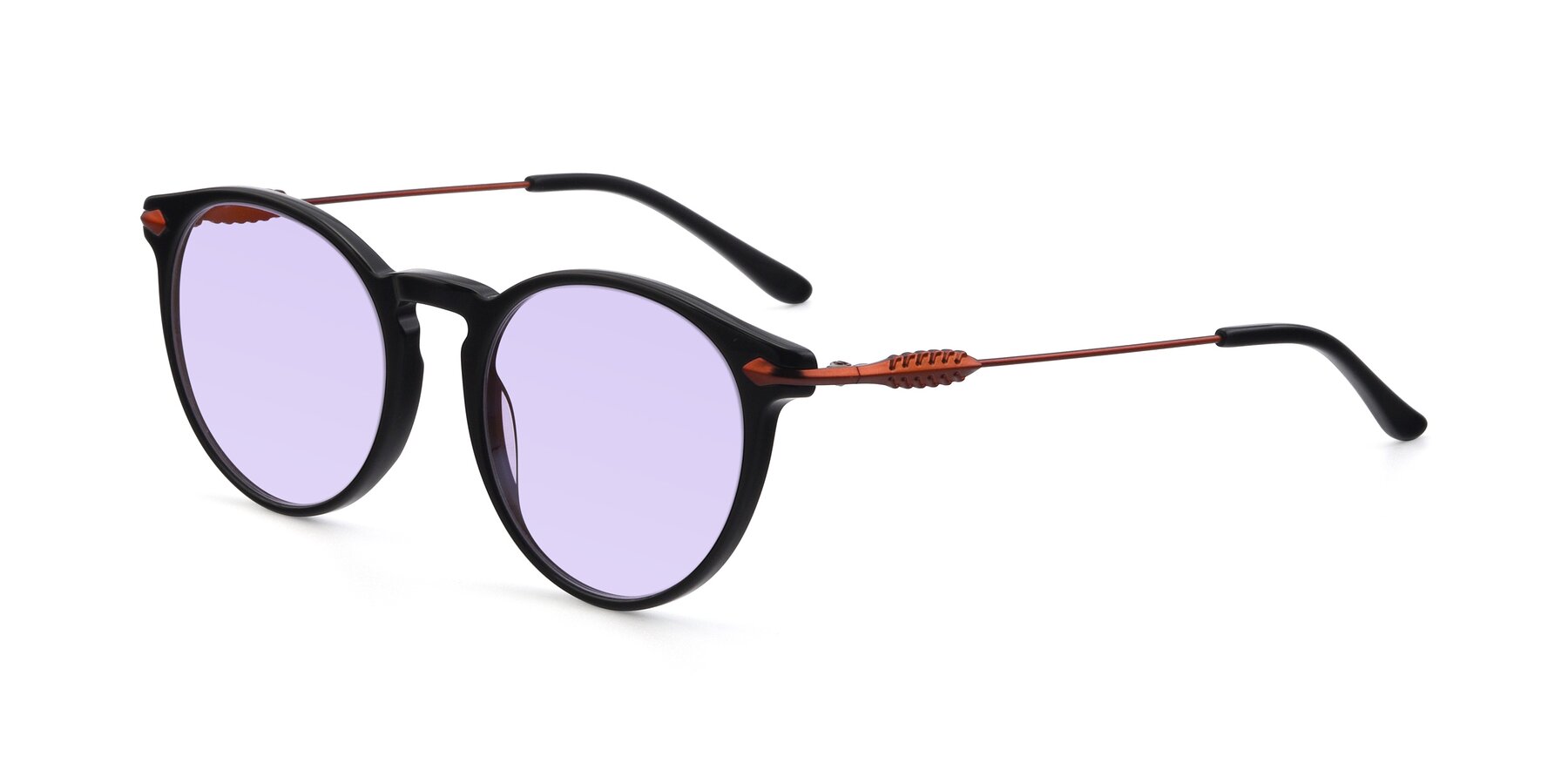 Angle of 17660 in Black with Light Purple Tinted Lenses