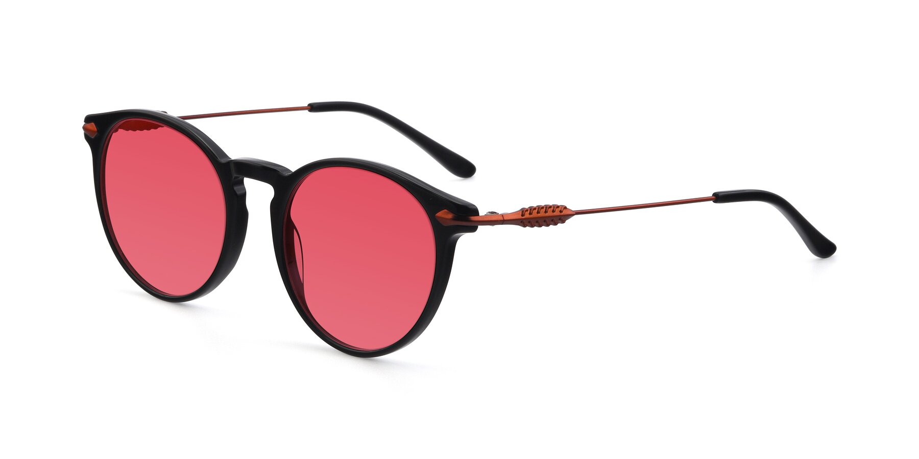 Angle of 17660 in Black with Red Tinted Lenses