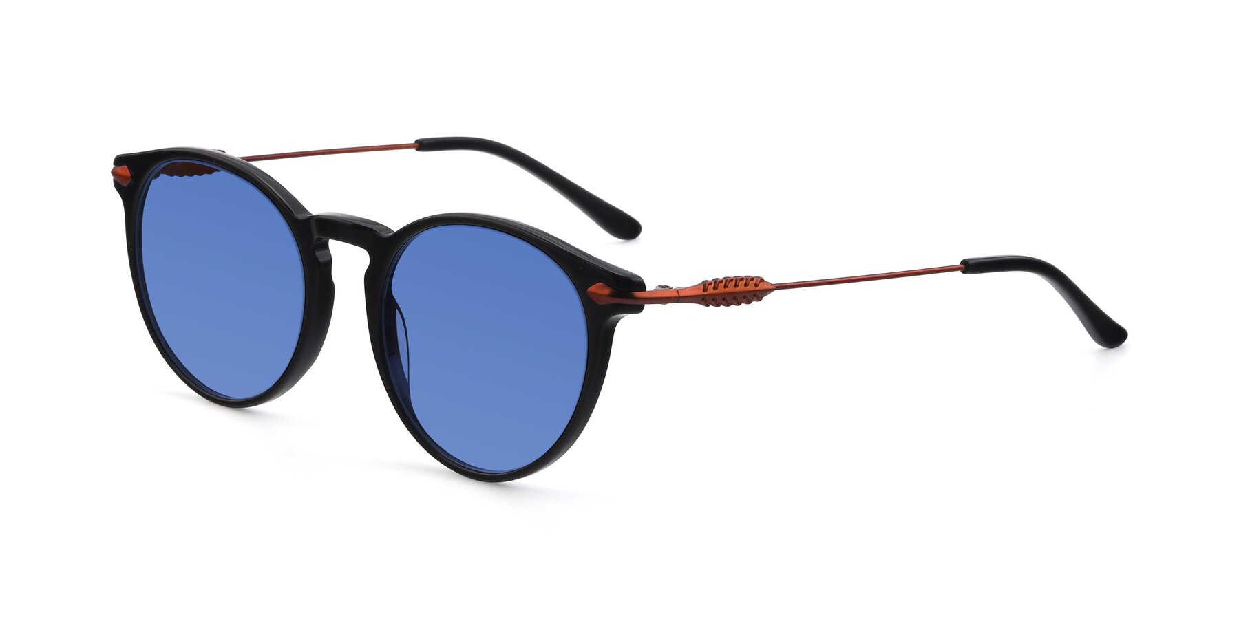 Angle of 17660 in Black with Blue Tinted Lenses