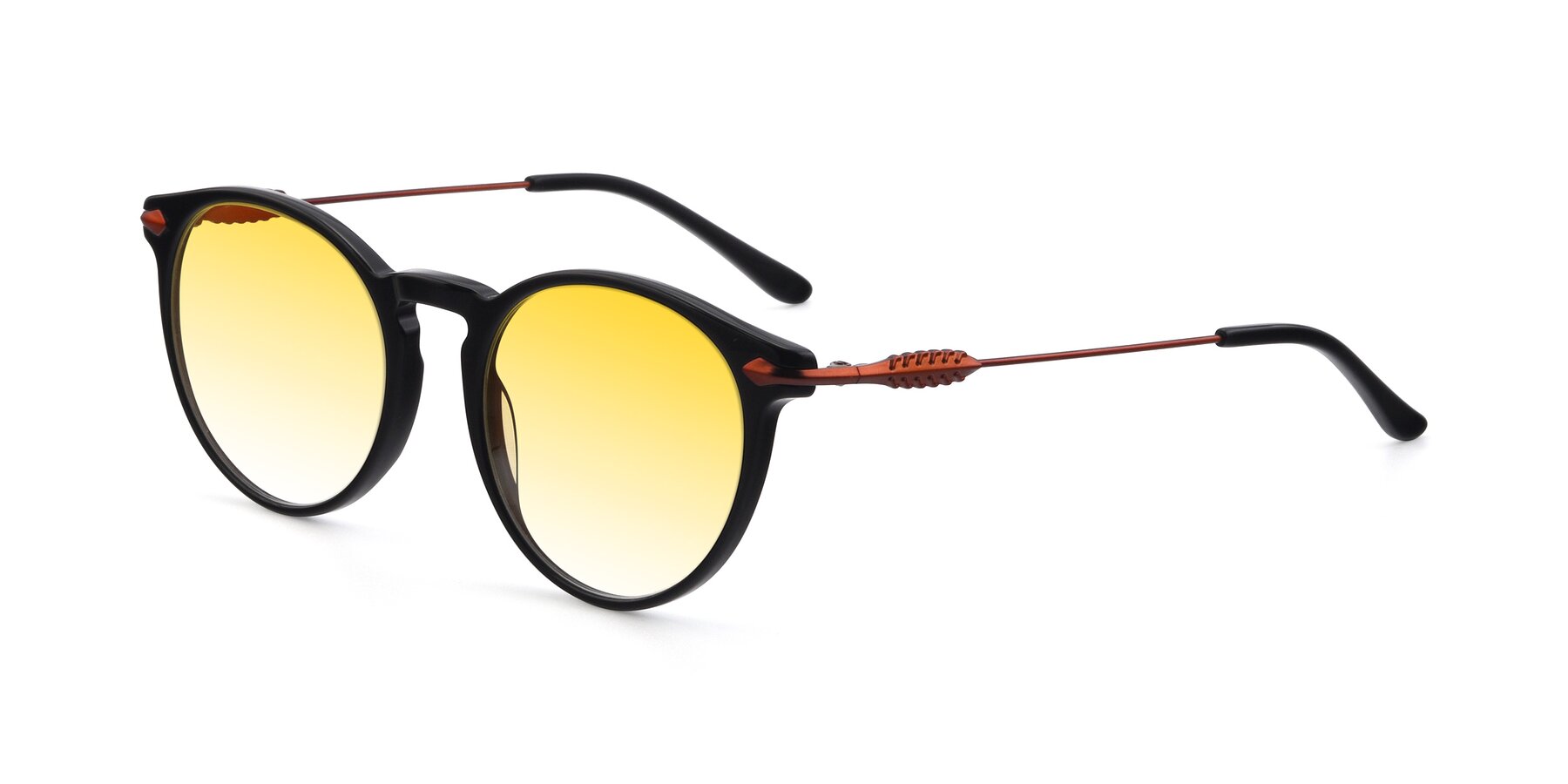 Angle of 17660 in Black with Yellow Gradient Lenses