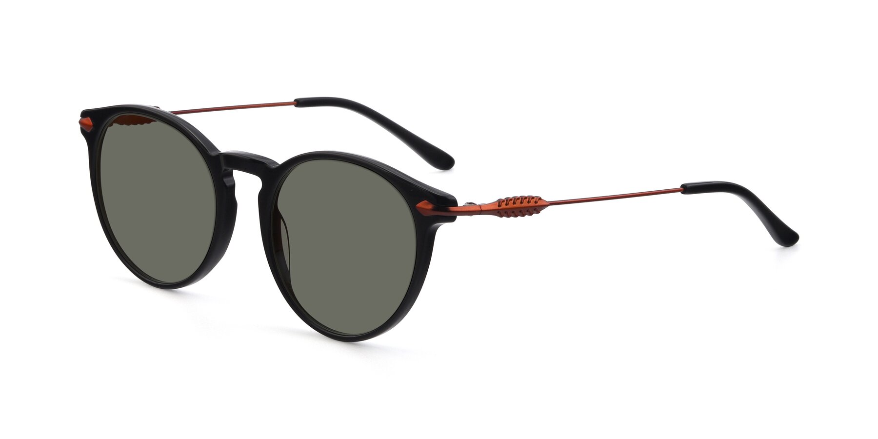 Angle of 17660 in Black with Gray Polarized Lenses