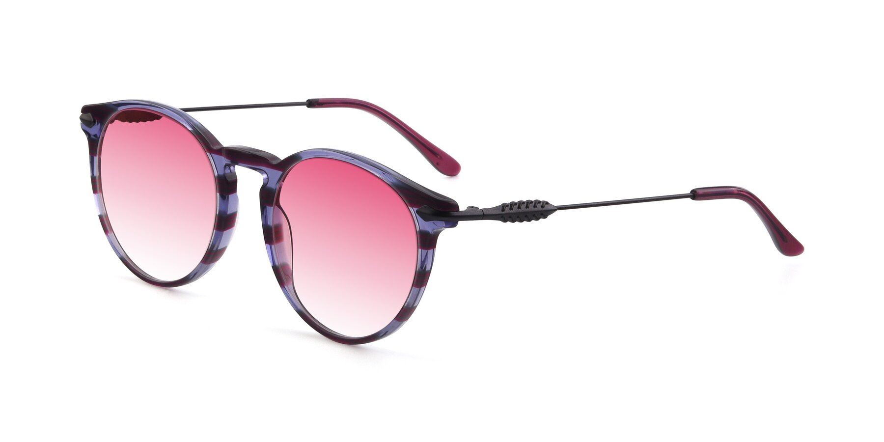 Angle of 17660 in Stripe Purple with Pink Gradient Lenses