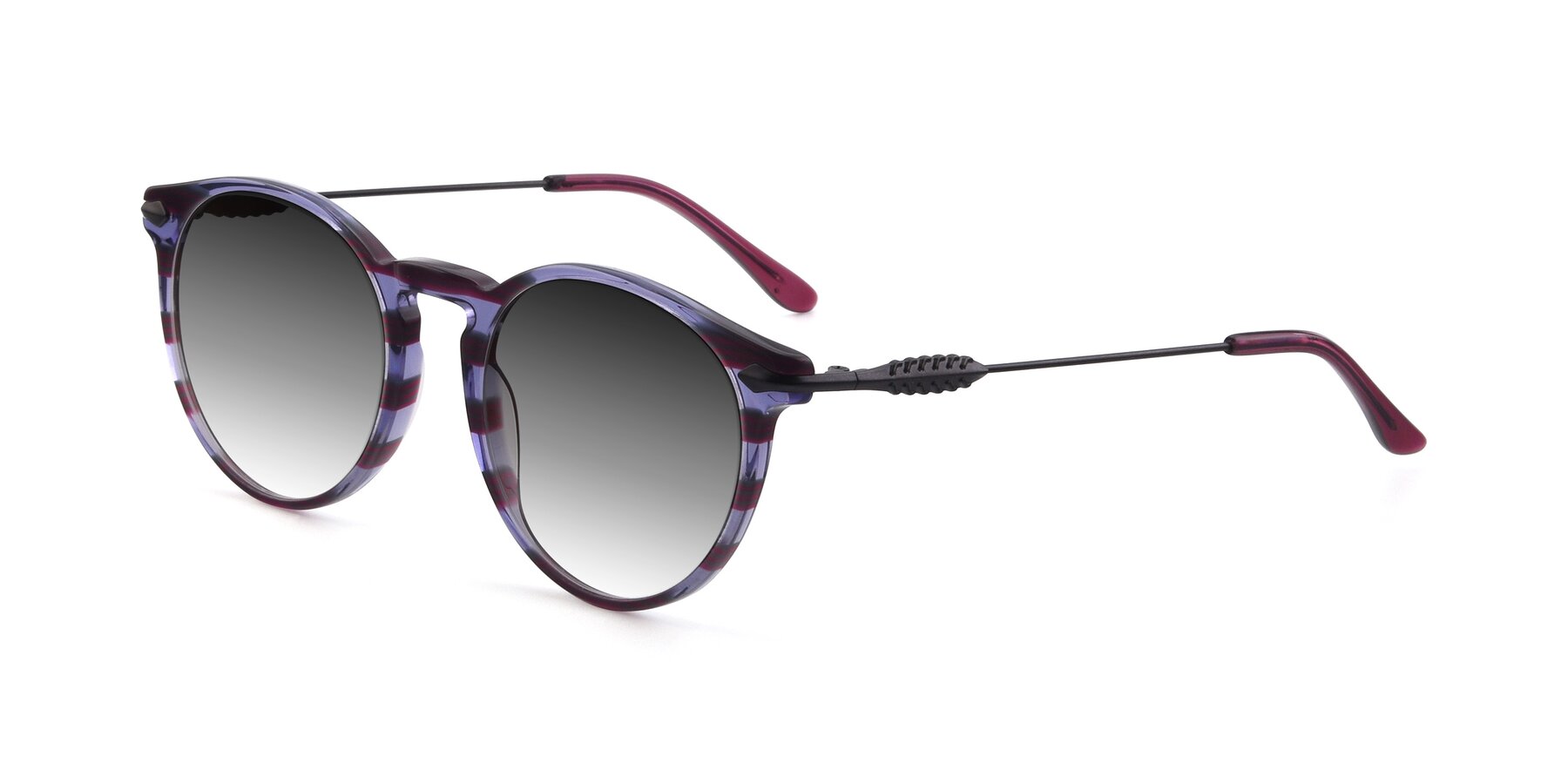 Angle of 17660 in Stripe Purple with Gray Gradient Lenses