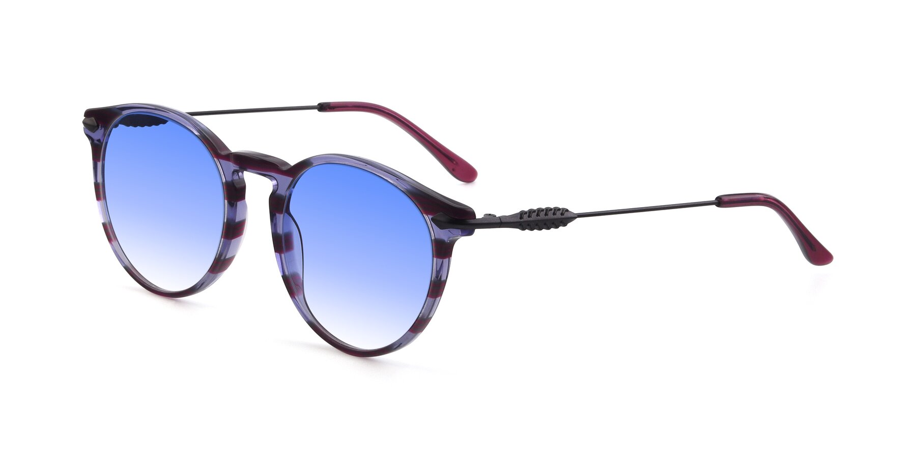 Angle of 17660 in Stripe Purple with Blue Gradient Lenses