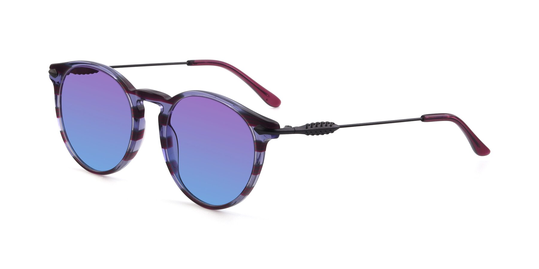 Angle of 17660 in Stripe Purple with Purple / Blue Gradient Lenses