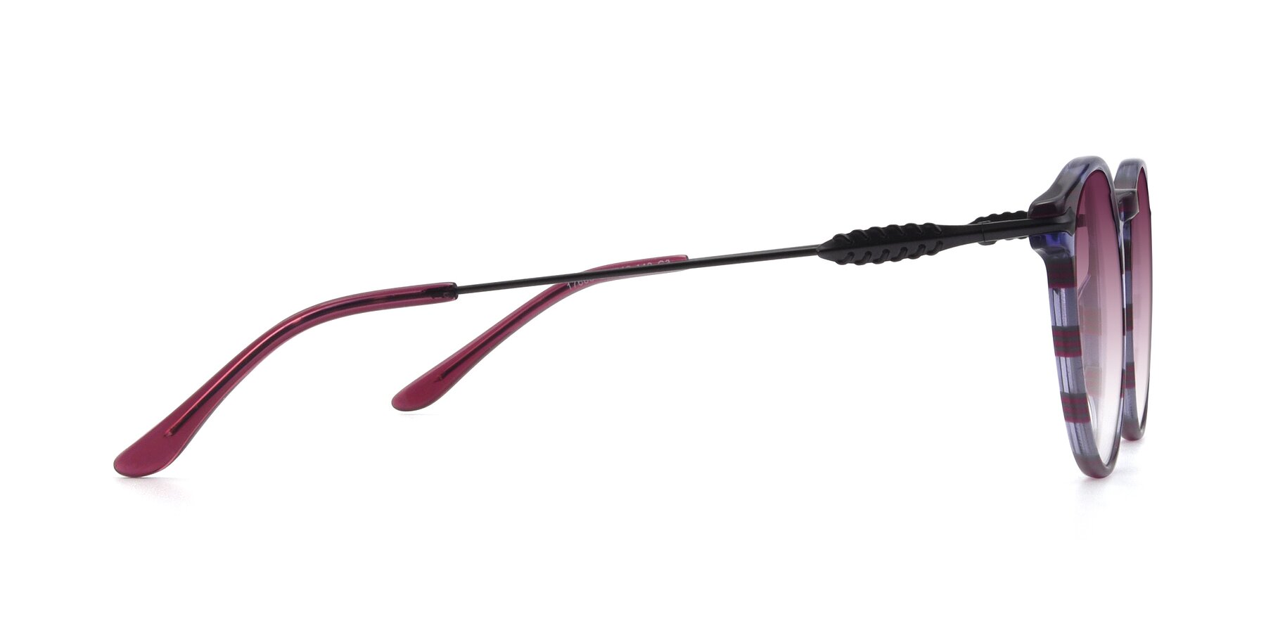Side of 17660 in Stripe Purple with Wine Gradient Lenses