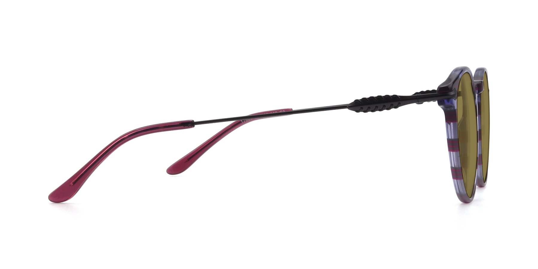 Side of 17660 in Stripe Purple with Brown Polarized Lenses