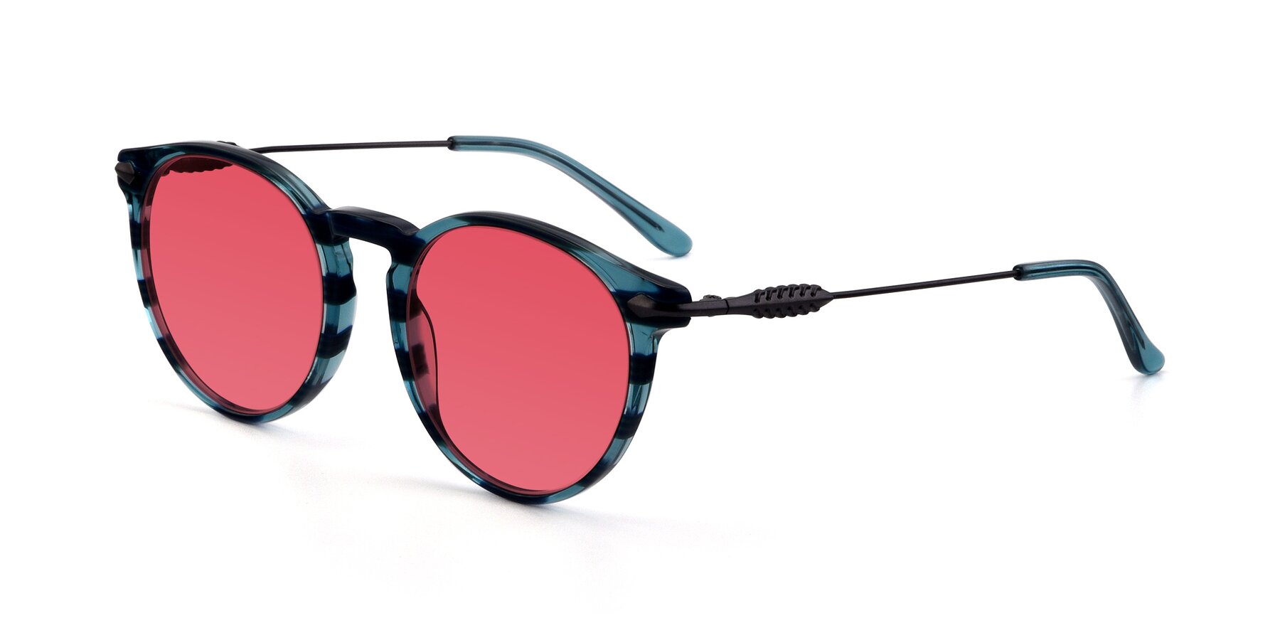 Angle of 17660 in Stripe Blue with Red Tinted Lenses