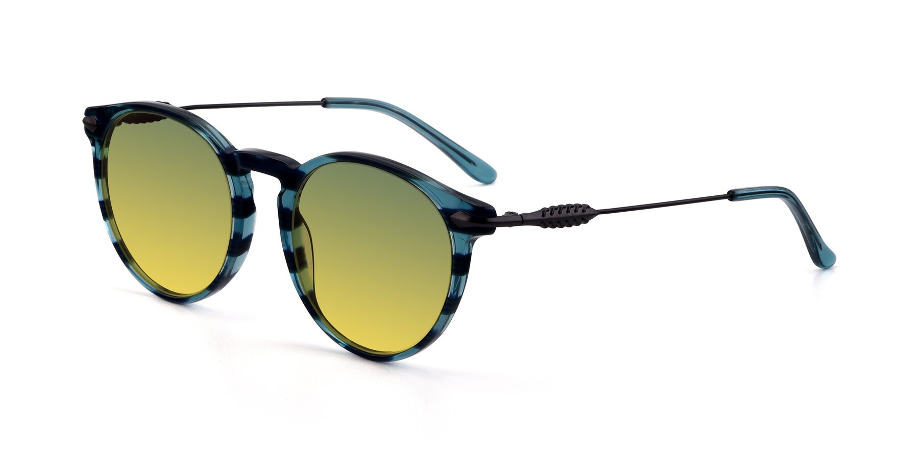 Angle of 17660 in Stripe Blue with Green / Yellow Gradient Lenses