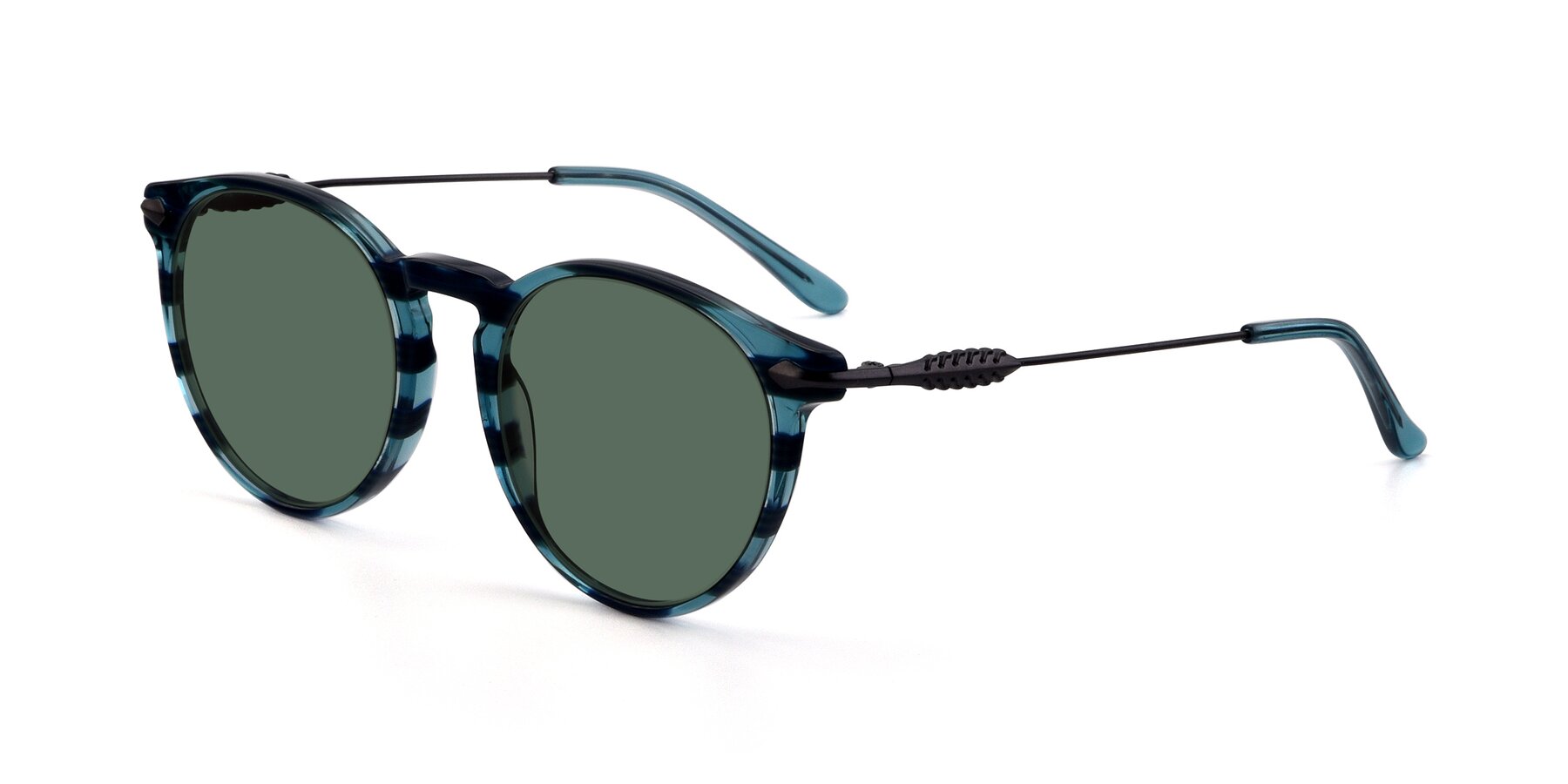 Angle of 17660 in Stripe Blue with Green Polarized Lenses