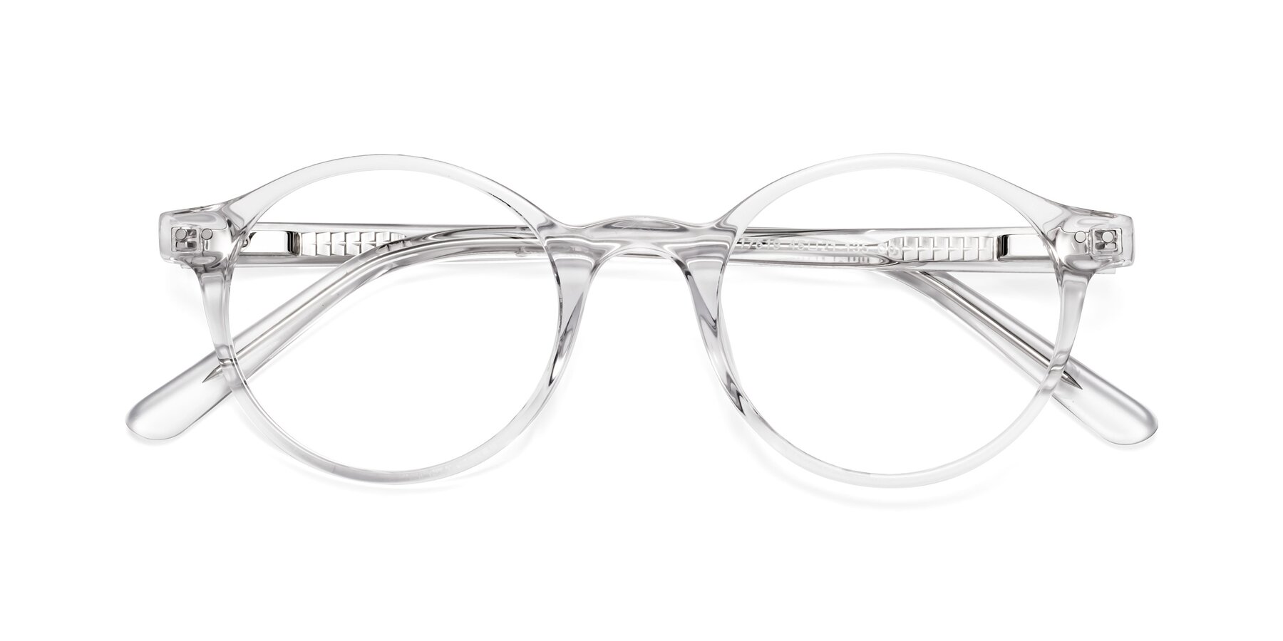 Folded Front of 17519 in Clear with Clear Eyeglass Lenses