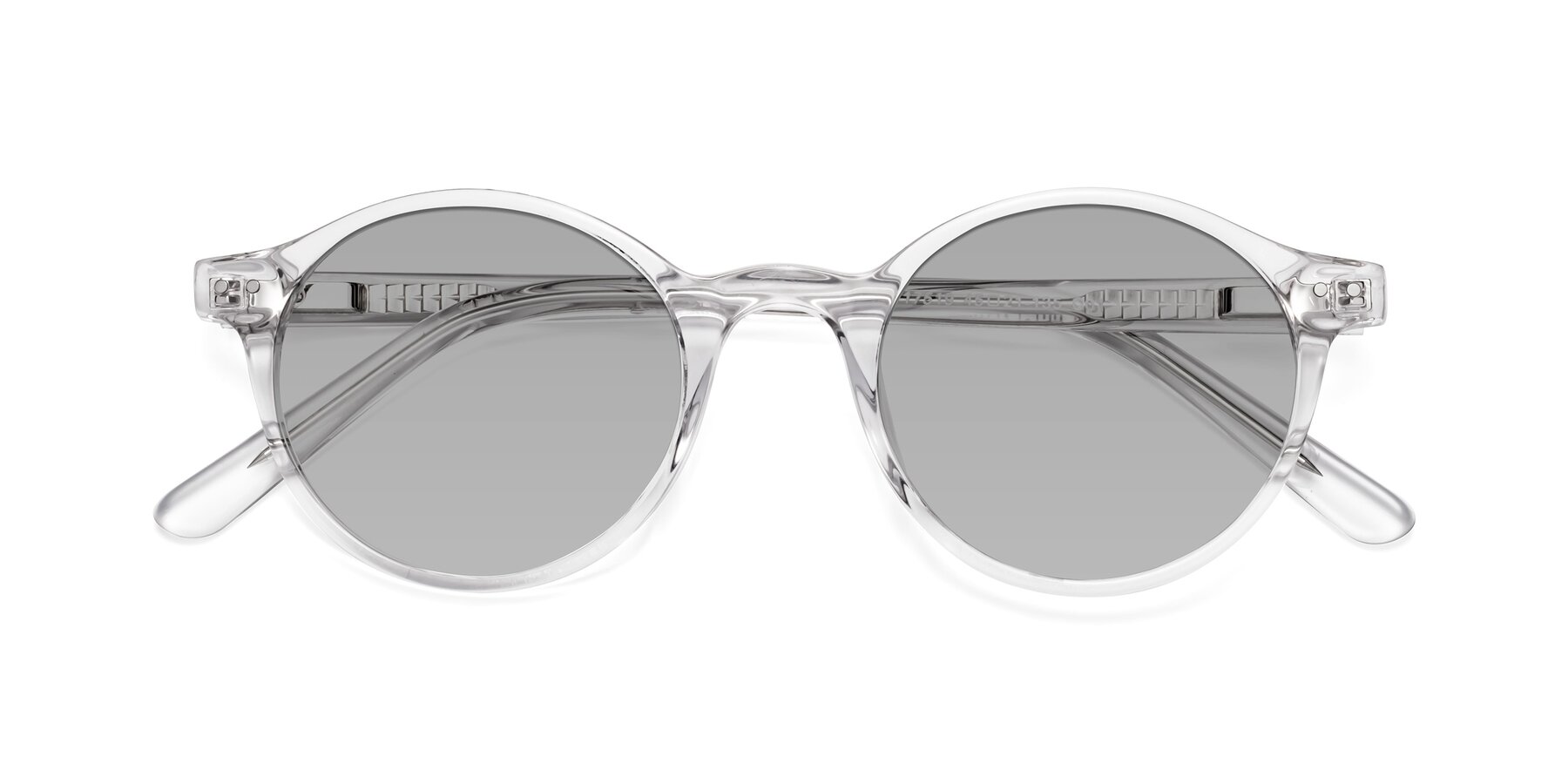 Folded Front of Jardi in Clear with Light Gray Tinted Lenses