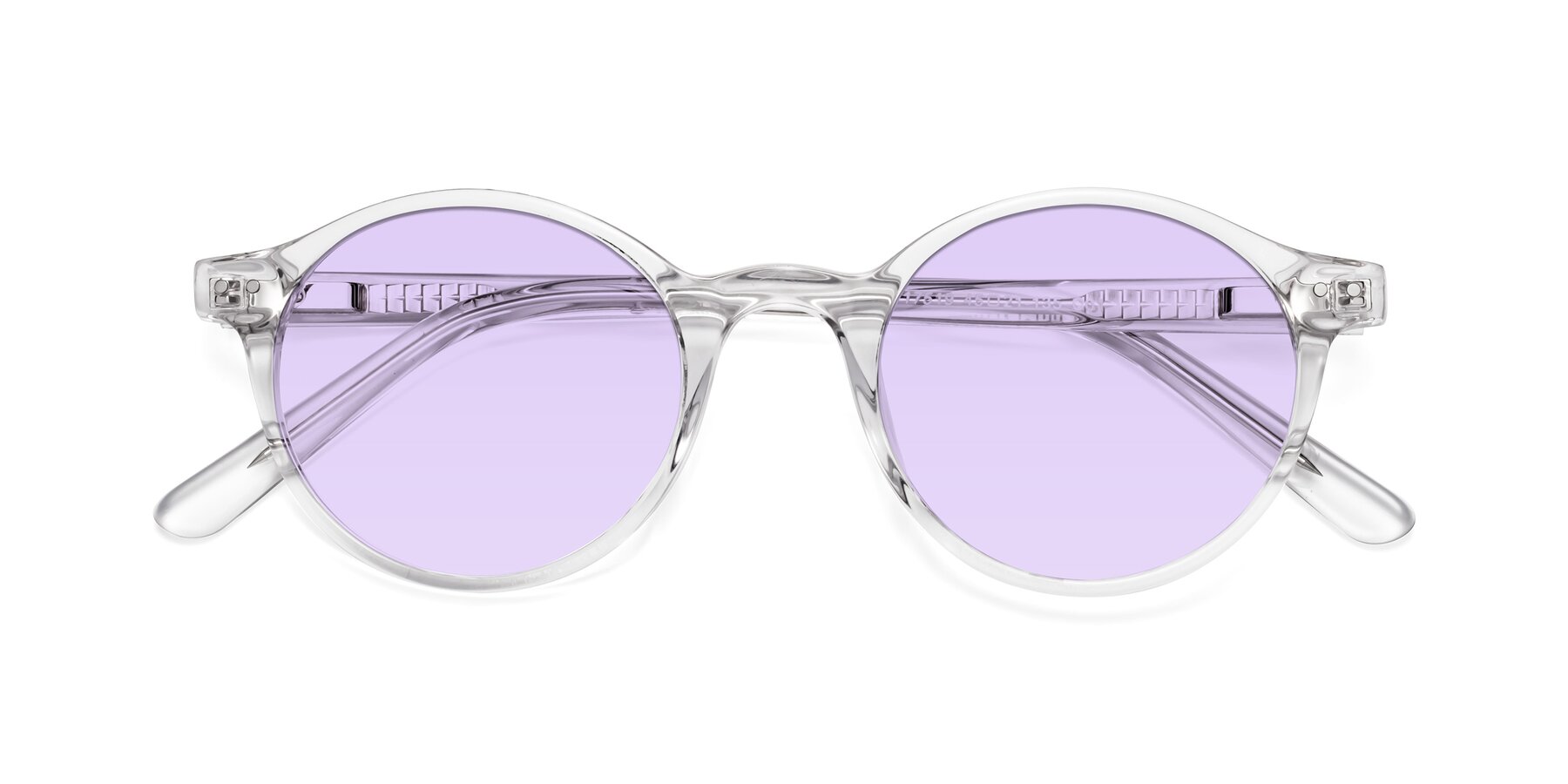 Folded Front of Jardi in Clear with Light Purple Tinted Lenses