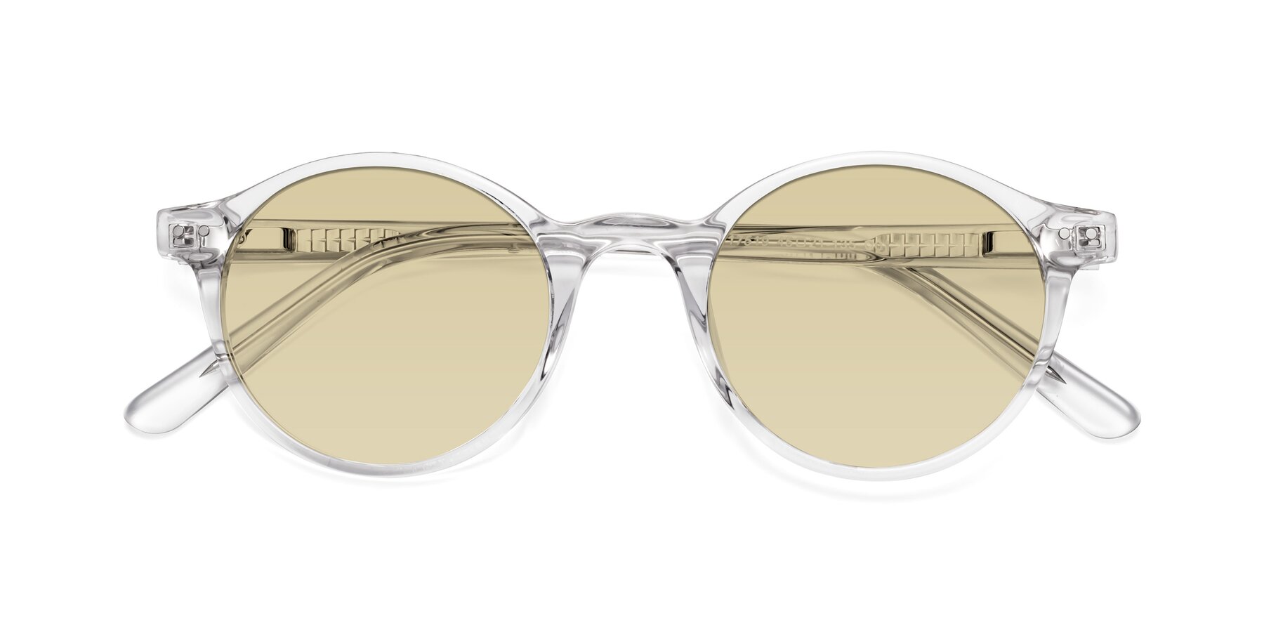 Folded Front of Jardi in Clear with Light Champagne Tinted Lenses