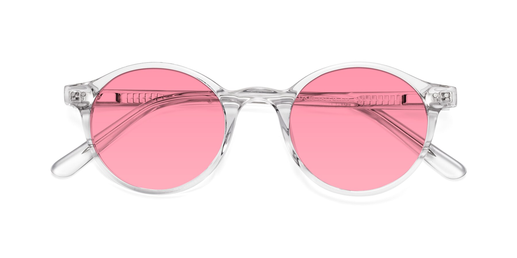 Folded Front of Jardi in Clear with Pink Tinted Lenses