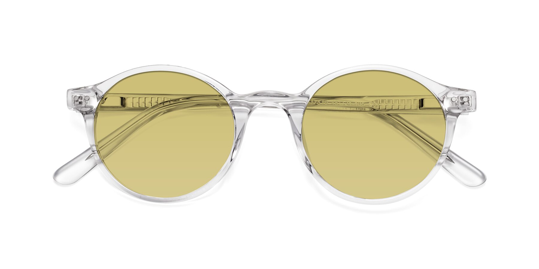 Folded Front of Jardi in Clear with Medium Champagne Tinted Lenses