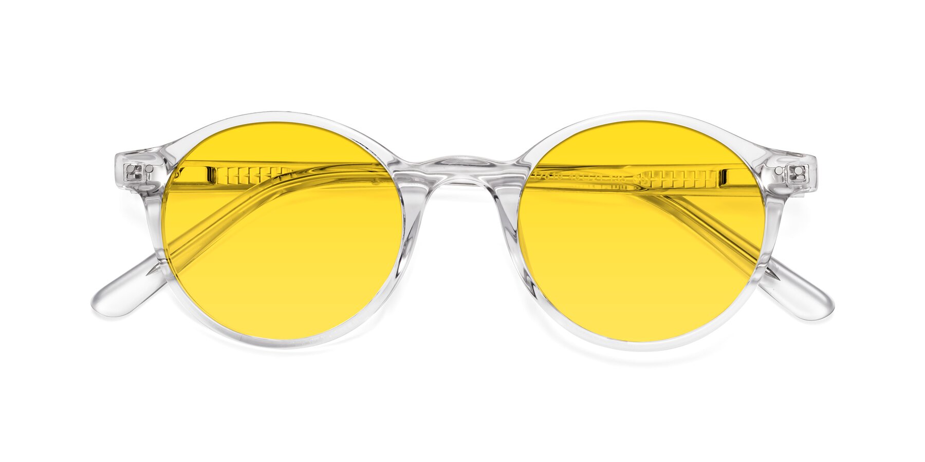 Folded Front of Jardi in Clear with Yellow Tinted Lenses