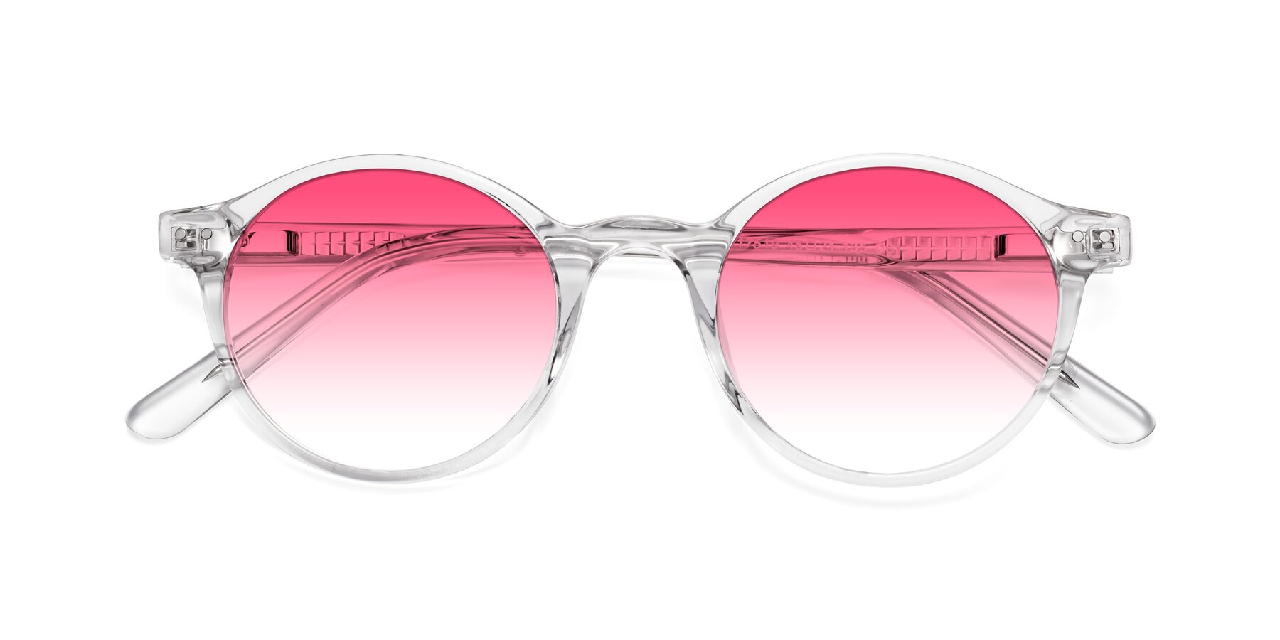 Folded Front of Jardi in Clear with Pink Gradient Lenses
