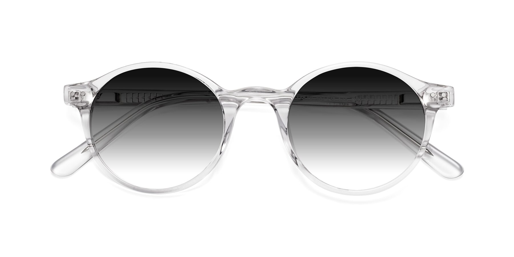 Folded Front of Jardi in Clear with Gray Gradient Lenses
