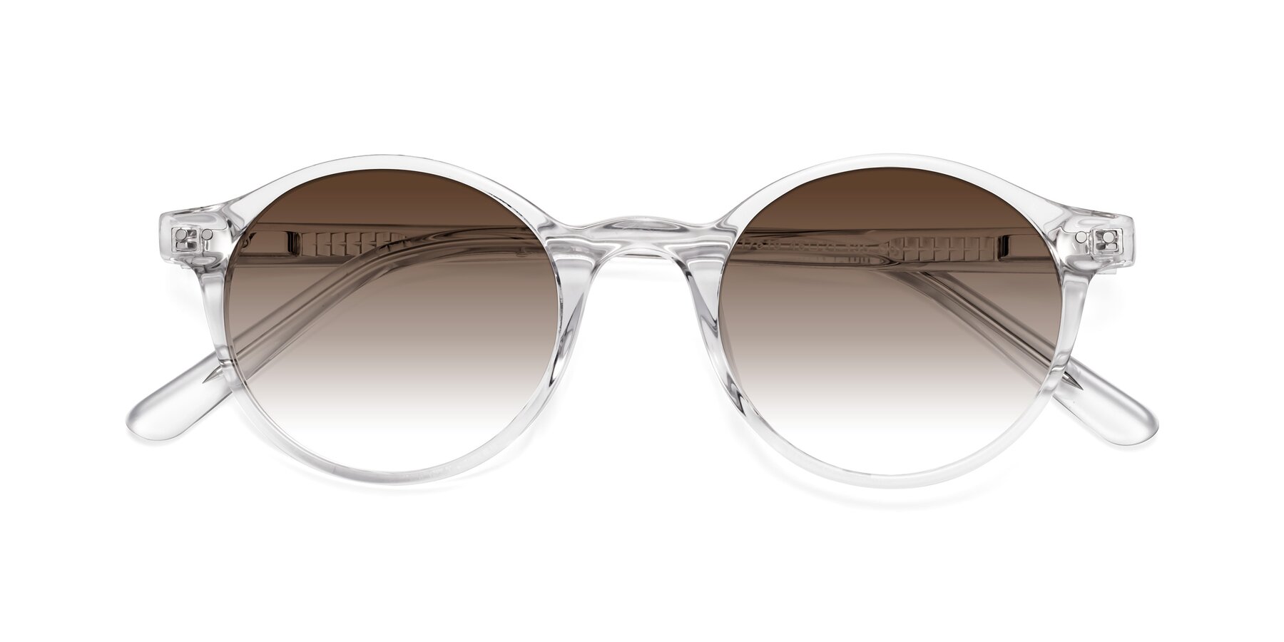 Folded Front of Jardi in Clear with Brown Gradient Lenses