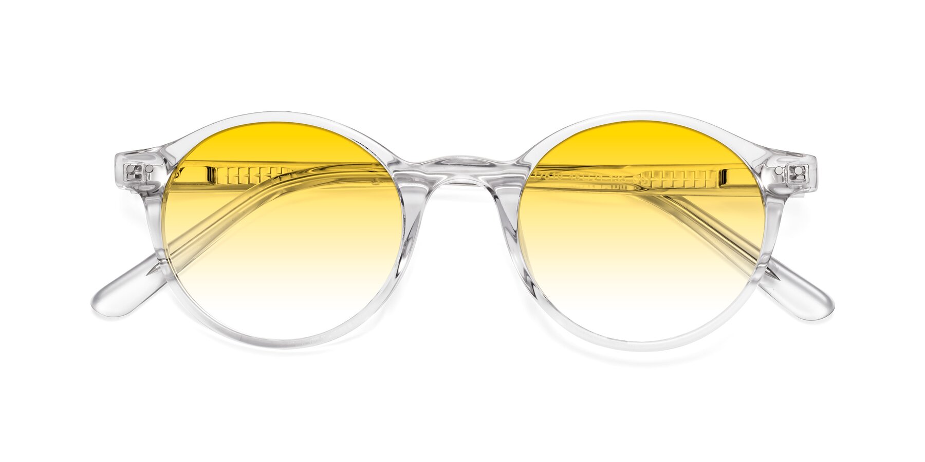 Folded Front of Jardi in Clear with Yellow Gradient Lenses