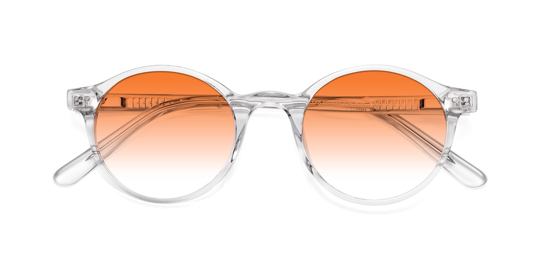 Folded Front of Jardi in Clear with Orange Gradient Lenses